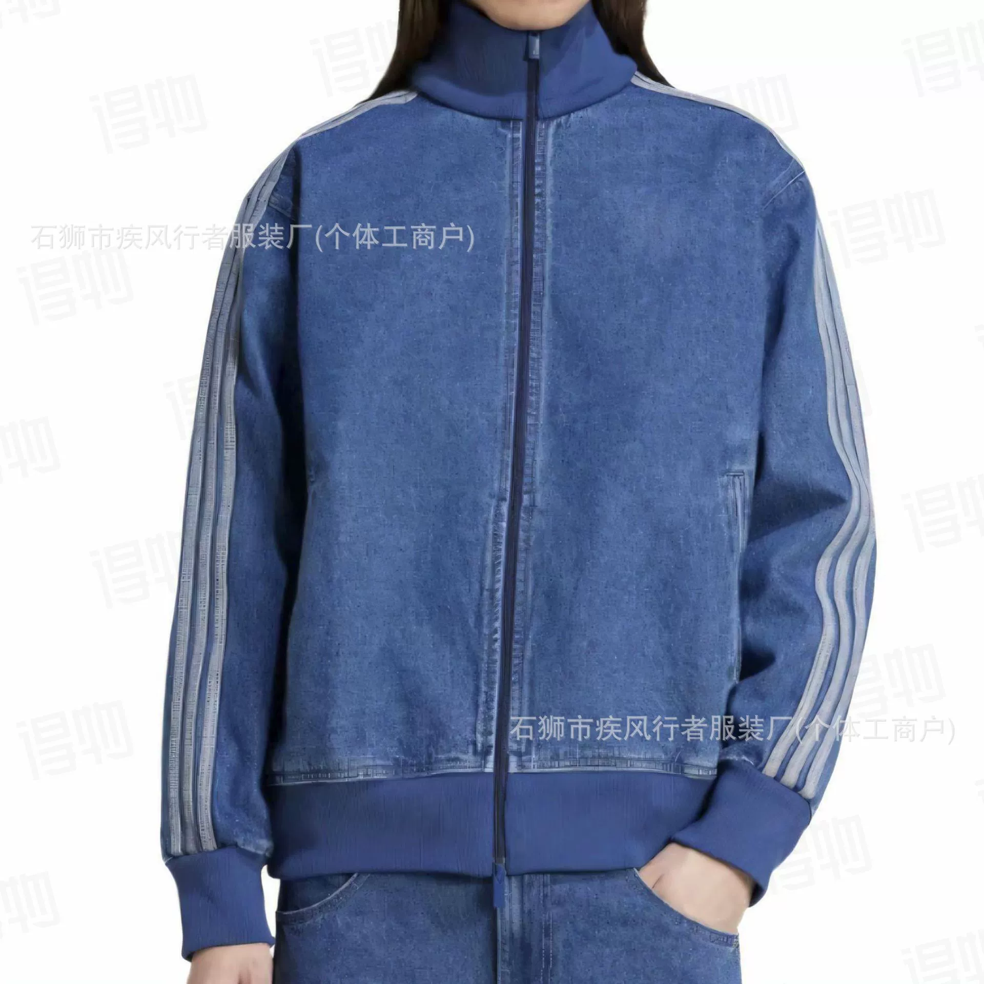 (Cross-border trading), fashionable short denim jacket for men and women, Amazon, European style