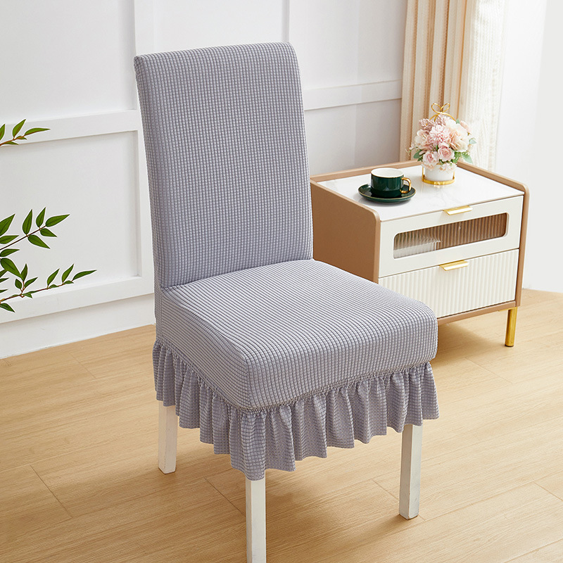 Cuadernas de asiento de asiento de comedor doméstico de cuatro estaciones cubierta de asiento todo incluido cubierta de asiento curva universal cubierta de protección de mesa elástica