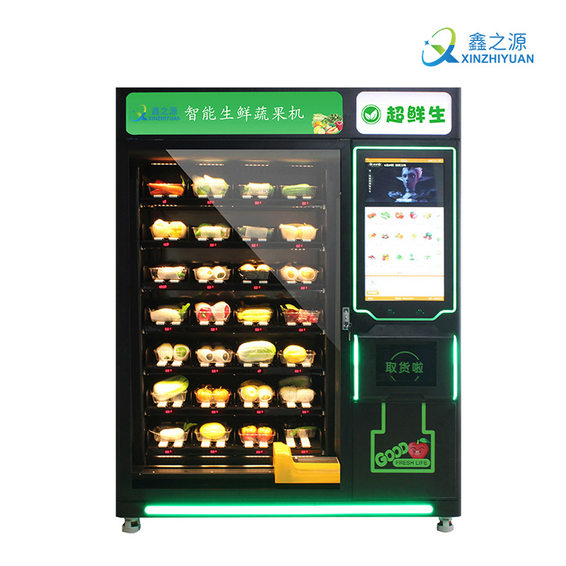 Máquina expendedora inteligente de alimentos frescos Máquina expendedora de frutas Máquina expendedora no tripulada Gabinete de autoservicio Ventas directas personalizadas de fábrica