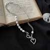 Necklace from pearl, design fashionable chain for key bag , Korean style, trend of season
