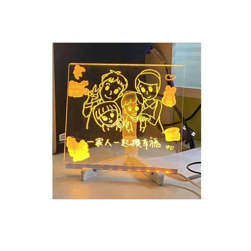 DIY アクリル発光描画ボード子供の消去可能な描画ボード描画ボード手描き落書き書き込みボード卸売|undefined