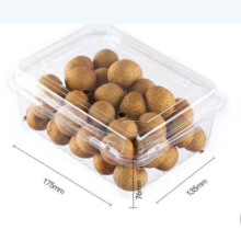 500M水果盒1斤装带孔带扣果切盒车厘子榴莲草莓蓝莓300M PET圆孔