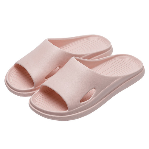 Summer slippers for women, soft thick soles, men's home non-slip bathroom bath EVA home slippers with poop feeling for couples