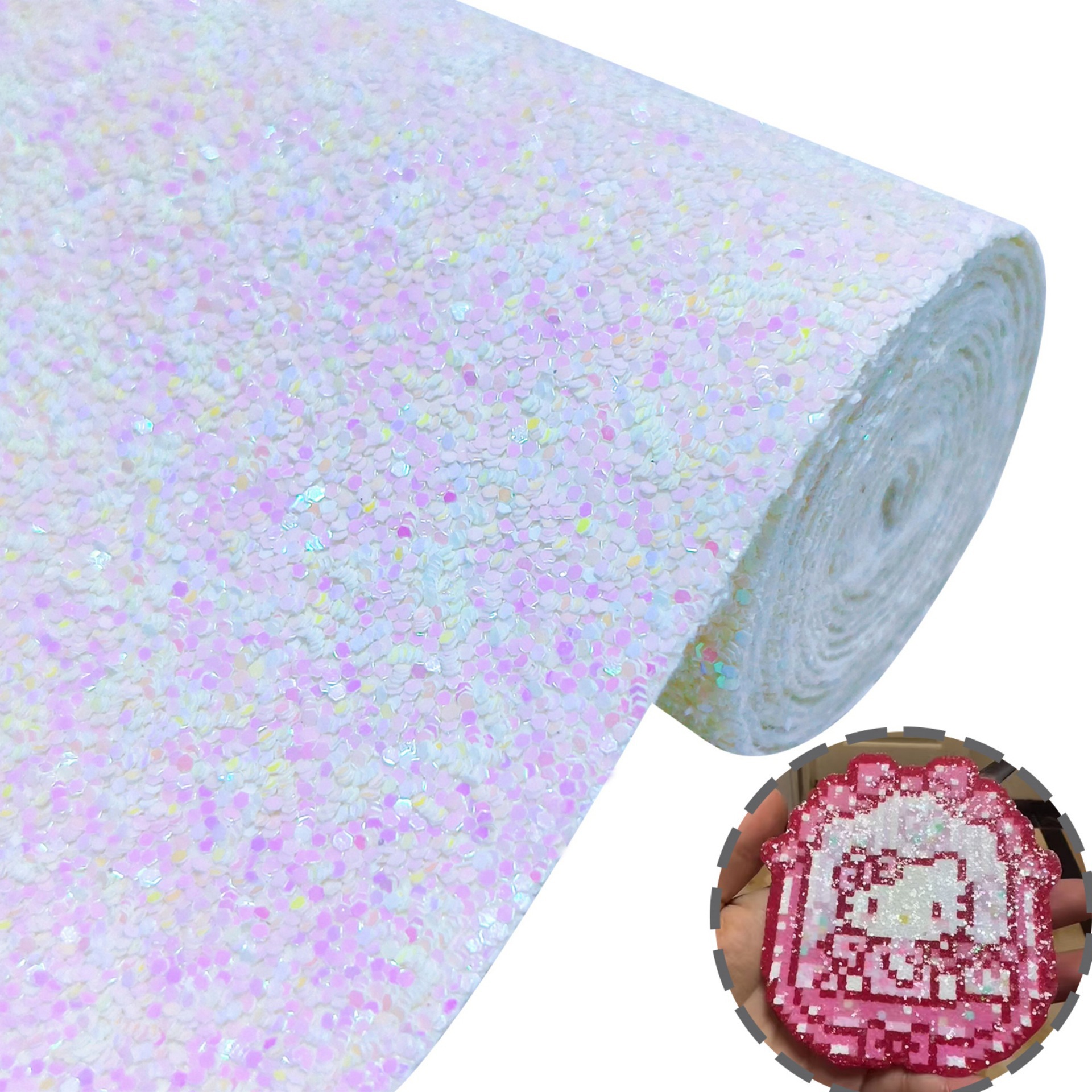 18015#18 pink and white