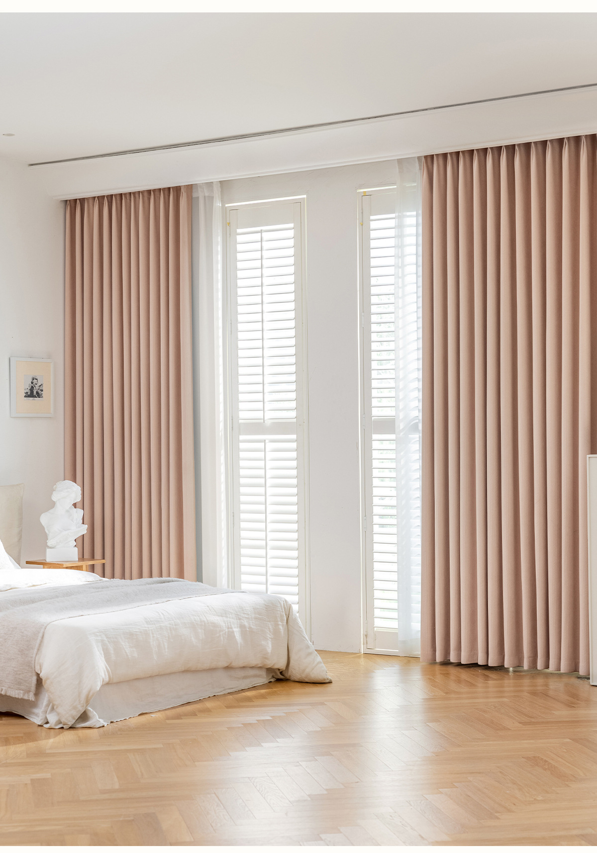 Maßgefertigte Moderne Weizenähren-Jacquard Chenille Creme Vorhänge für Wohnzimmer Esszimmer Schlafzimmer Fensterdekoration Luxuriöser Tüll Elegant – Detail 18