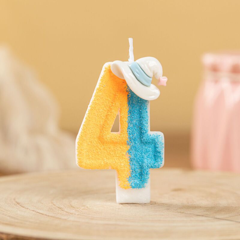 ケーキデコレーション インターナショナルEC デジタルバースデーキャンドル ツートンブルー 魔女帽子 Amazon AliExpress 手芸|undefined