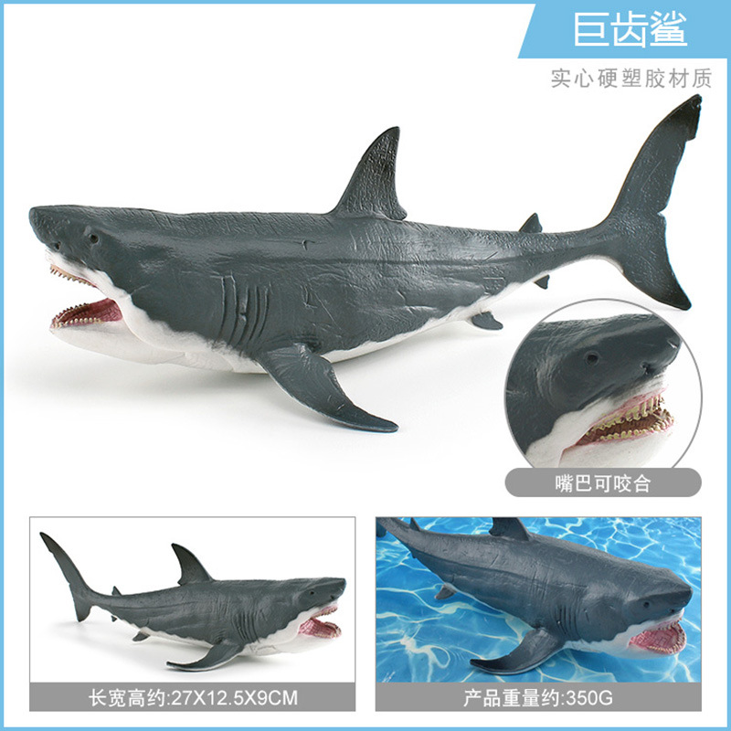 Simulación Marina animal gigante diente tiburón blanco tiburón espiral diente tiburón hueco modelo simulación Vida Marina adornos estáticos