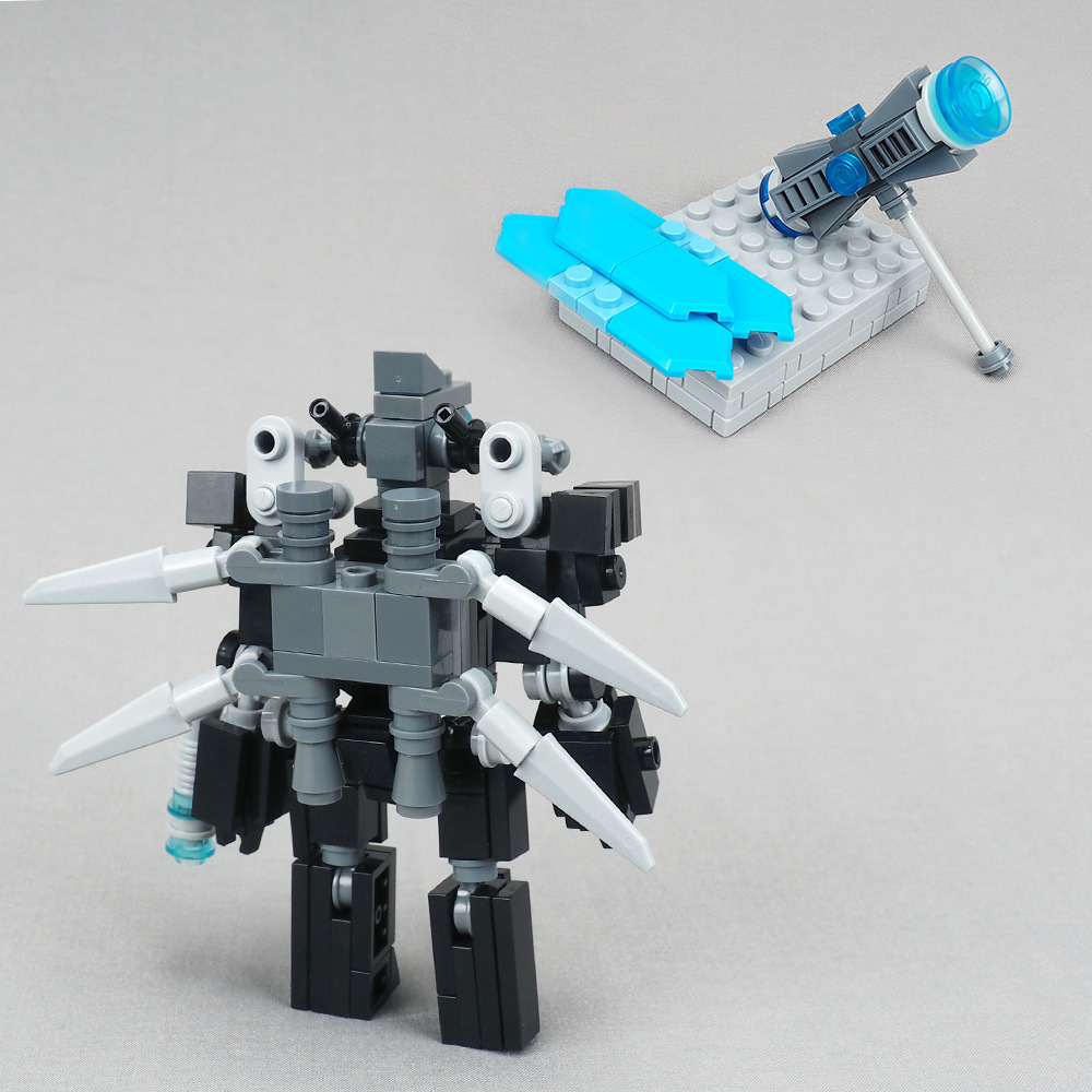 RAYTHEON MECHA 빌딩 블록 화장실 다중 전쟁 장면 장비 모델 작은 입자 조립 장난감