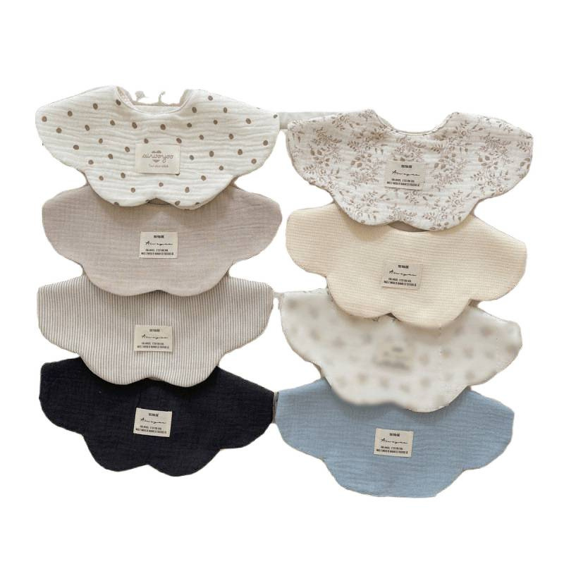Children's cotton summer thin waterproof eating bib for new born, Korean style, water absorbent 5