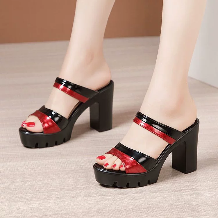 High slippers, footwear, slide, 2022 collection