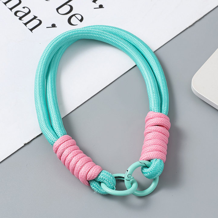 라이트 그린과 핑크 더블 링