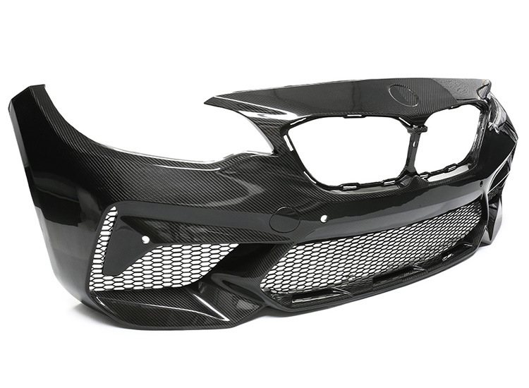 Suitable for BMW F87 M2C dry carbon fiber front bumper, rear bumper body kit, M2 Thunder Edition carbon fiber body kit