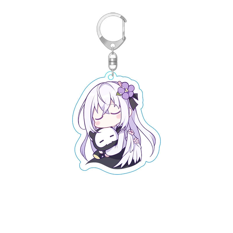 Anime Blue Files Peripheral Keychains Blue Files Acrylic Pendant Animation Keychain
