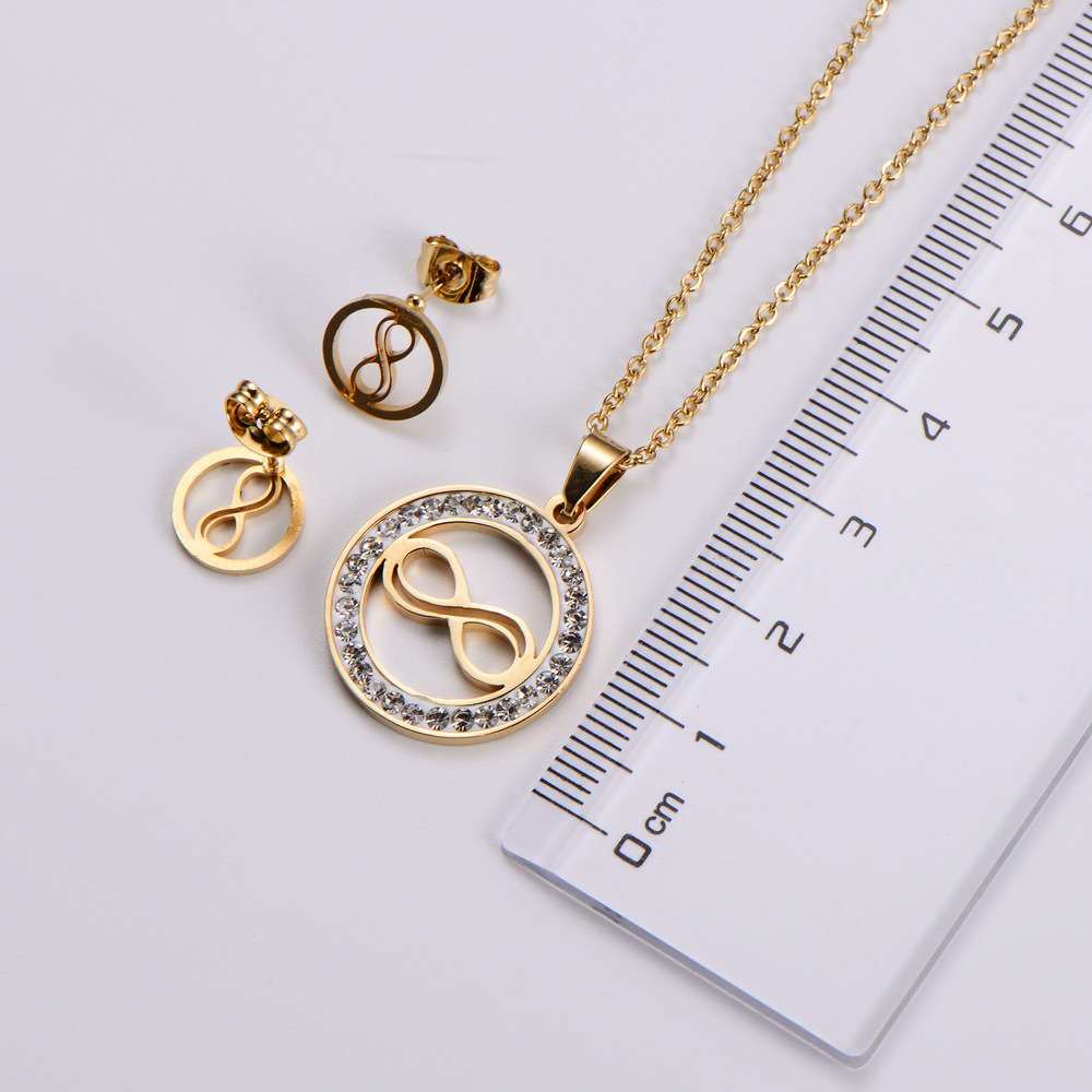 Am [2021 New] Popular Internet Celebrity Model 8-Shaped Set of Ornaments Womenu0027s Pendant Persona