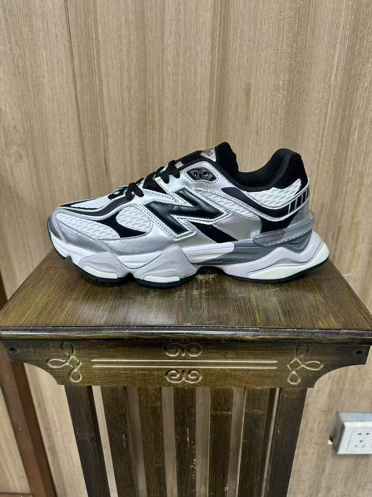 Zapatos Putian nb9060 zapatos de mujer originales puros Millennium Little Elephant Pezuña retro suela gruesa aumentada transpirable y resistente al desgaste zapatos de hombre para correr