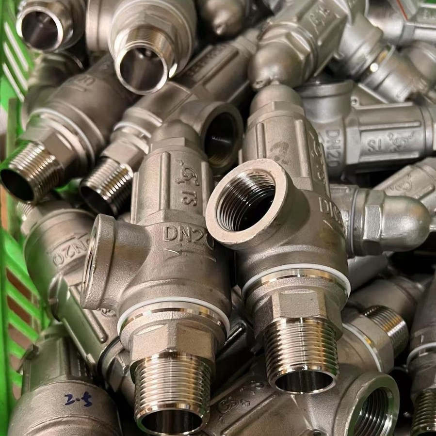 广易安全阀A21W-40P不锈钢蒸汽阀无手柄封闭微启式安全阀泄压阀