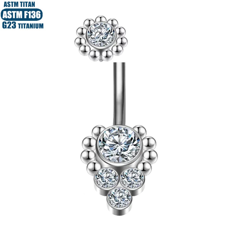 Pointed titanium steel lip stud product view
