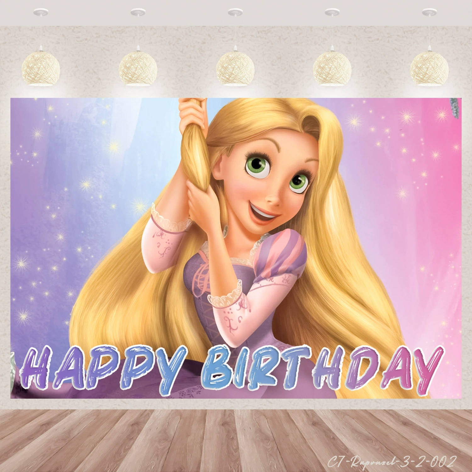 Трансграничная амазонка Лепе Рапунцель фон ткань виниловый материал для украшения дня рождения фон реквизит