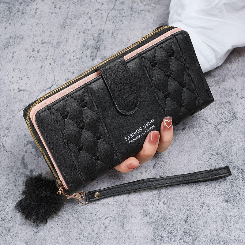 Cross-Border Labelable Small Wallet Women's Long Niche Design Ins Style Women's Wallet Korean Style Student Coin Purse