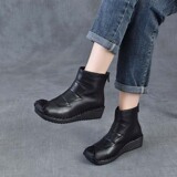 以一 Демисезонные этнические комфортные удерживающие тепло короткие сапоги для отдыха для матери, этнический стиль, мягкая подошва