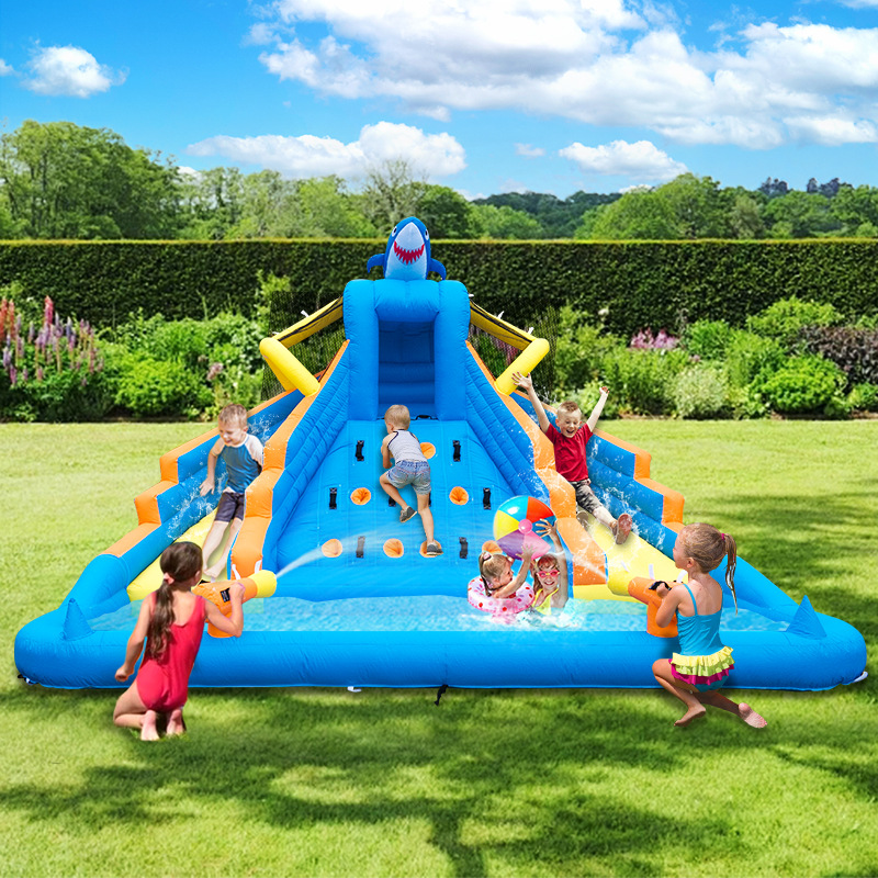 castillo infláble al aire libre con tobogan infláble doméstico con tobogan infláble para niños pequeños castillo infláble combinación de juguetes de parque de atracciones