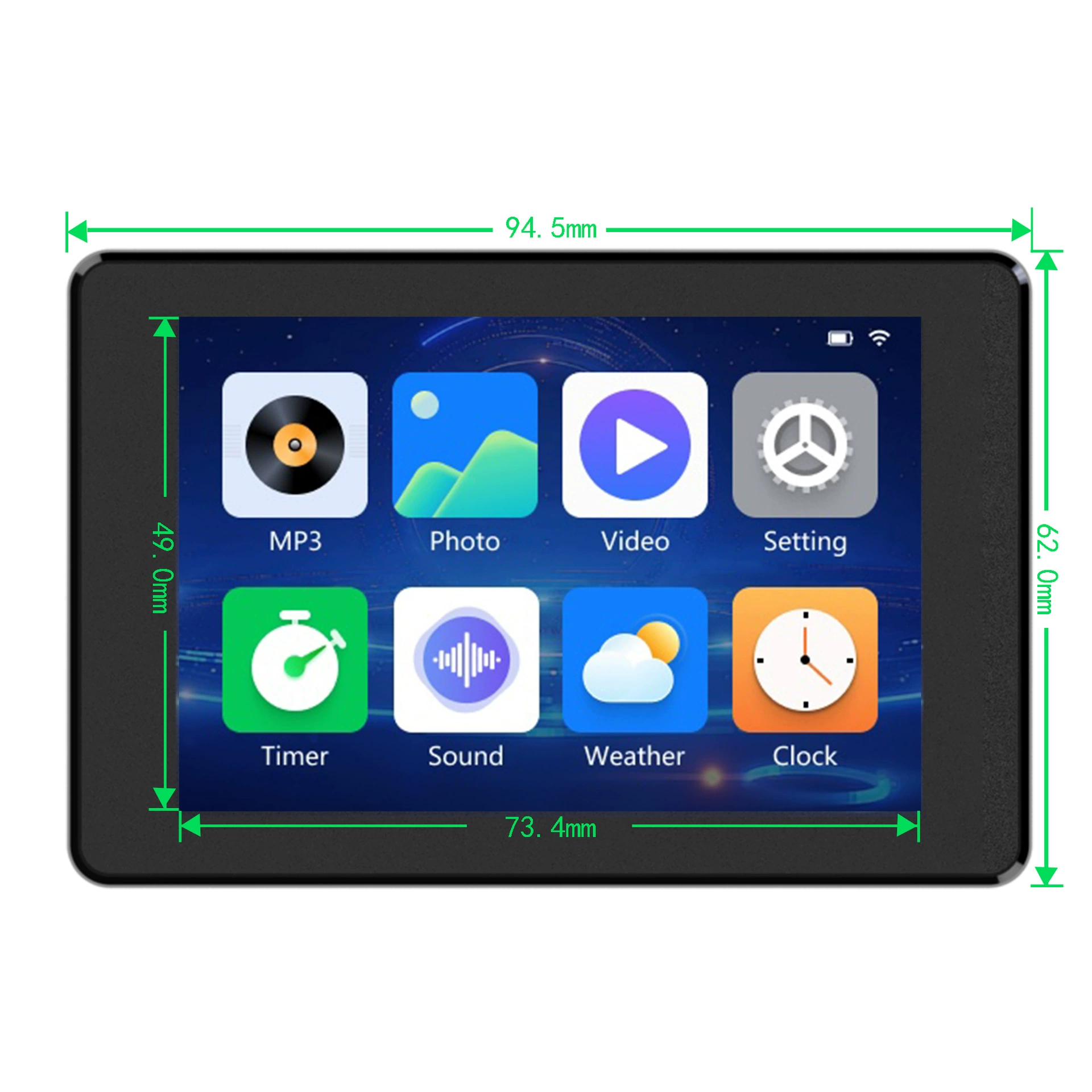 S3, smart touch development board, battery, 32, 3.5 inch, touch screen, bluetooth