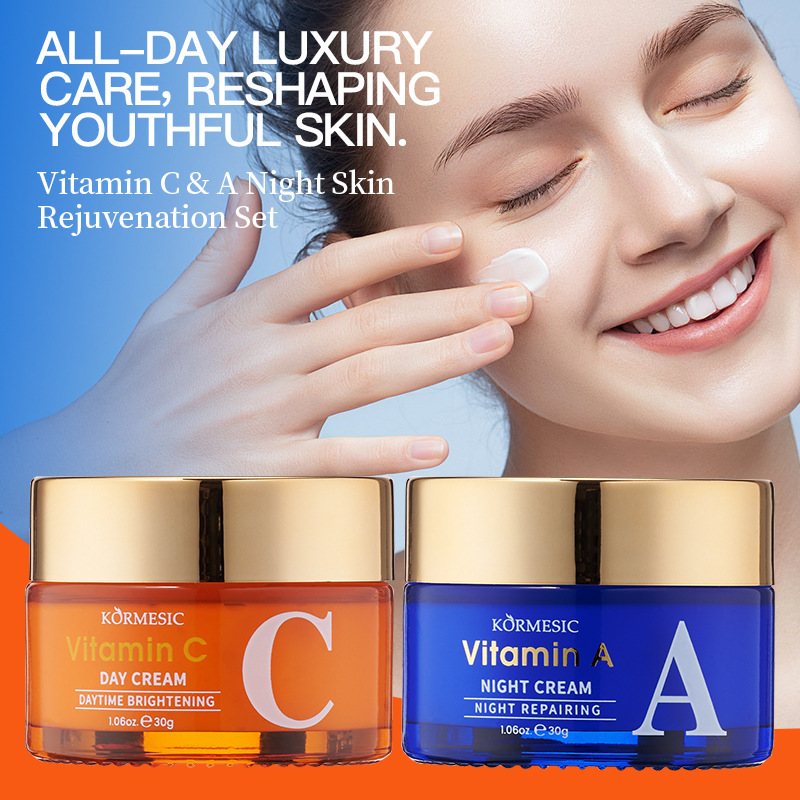 Kormesic Vitamin Ac Day and Night Cream Skin Beautifying Hydrating Moisturizing Cream Cross-Border Amazon Manufacturer Wholesale