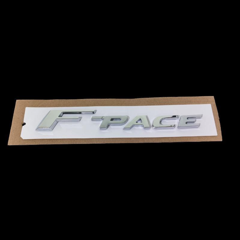 Suitable for Jaguar Car Logo Lettering Xe Xf Xjl F-Pace V6 3.0 V8 5.0 Silver Rear Emblem