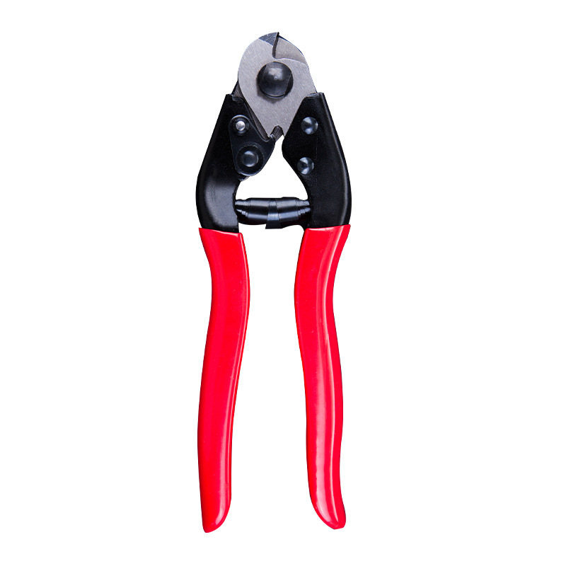 Tijeras de cuerda de alambre de acero Qiyao alicates de corte Tijeras de alambre de acero fuerte de 8 pulgadas Tijeras de sello de plomo Cuerda de saltar Tijeras fuertes Tijeras de tendedero