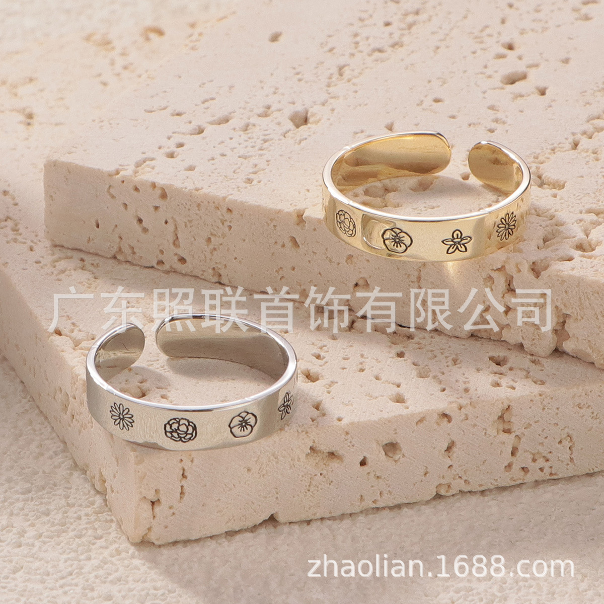 个性DIY激光雕刻团定制戒指激光雕刻项链跨境厂家