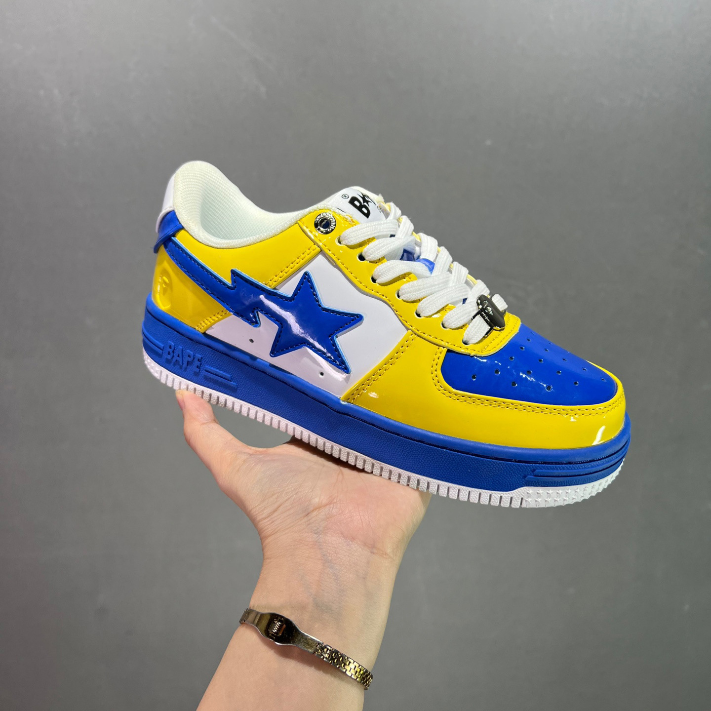 BAPE Bape Sta Low Nostalgic Blue Yellow 1I80191006