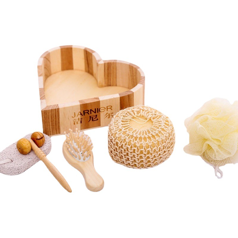 Baño traje de baño amor barril de madera caja de regalo traje de baño de masaje serie traje de baño regalo promocional traje de baño