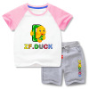 B.Duck, summer shorts suitable for men and women, cartoon T-shirt, set, suitable for teen