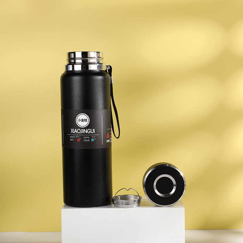 Xiaojingu-taza de agua de acero inoxidable 316 esmerilada, taza aislante de té al vacío Unisex, portátil, de moda empresarial