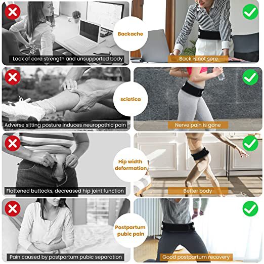 Amazon mujeres embarazadas postparto cinturón de cintura cinturón de corsé cinturón de corrección de cinturón de corsé transpirable cinturón de hueso pélvico transfronterizo