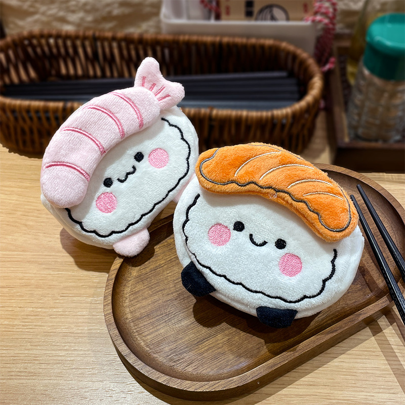 Authentic Salmon Food Coin Purse, Plush Sweet Shrimp Wallet, Storage Bag, Earphone Case, Backpack Pendant, Event Gift Authentic Salmon Food Coin Purse, Plush Sweet Shrimp Wallet, Storage Bag, Earphone Case, Backpack Pendant, Event Gift