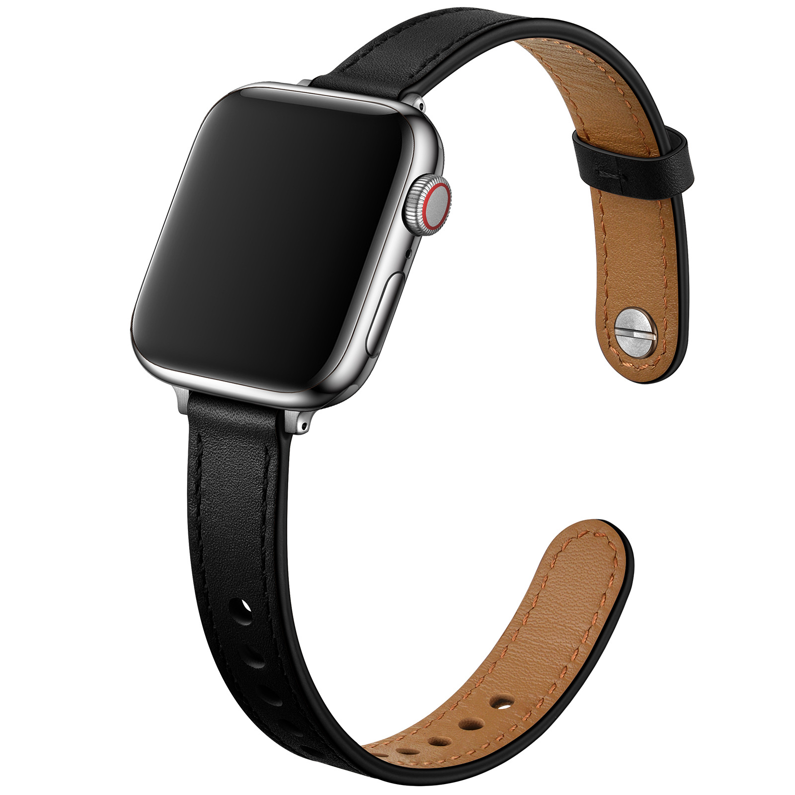 18g Weight Apple watch watchband Classification Genuine leather Material Solid Color Pattern Retro Style Retro Solid Color Apple Watch Watchband 88