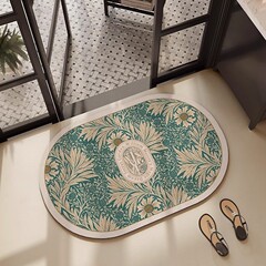 新しいアメリカンスタイルの珪藻泥フロアマット、バスルームマット、吸収性フットマット、トイレバスルーム速乾性滑り止めドアマットカーペット