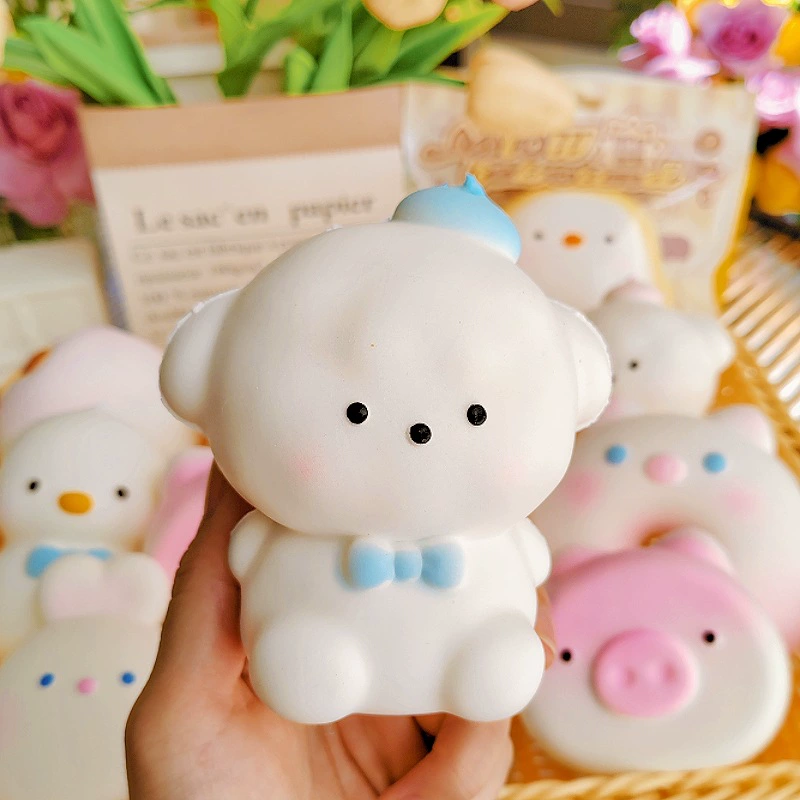 Игрушка squish «хлеб/тост» мягкий сквиши, медленное восстановление, экокожа, антистресс