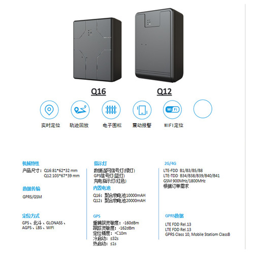 4G locator wireless strong magnetic GPS locator car locator human pet anti-lost tracker source factory delivery Q