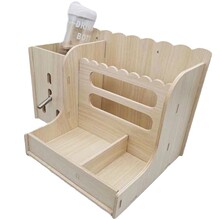 跨境悬挂式兔子草架荷兰猪龙猫喂食器兔子喂食喂水一体多功能草架