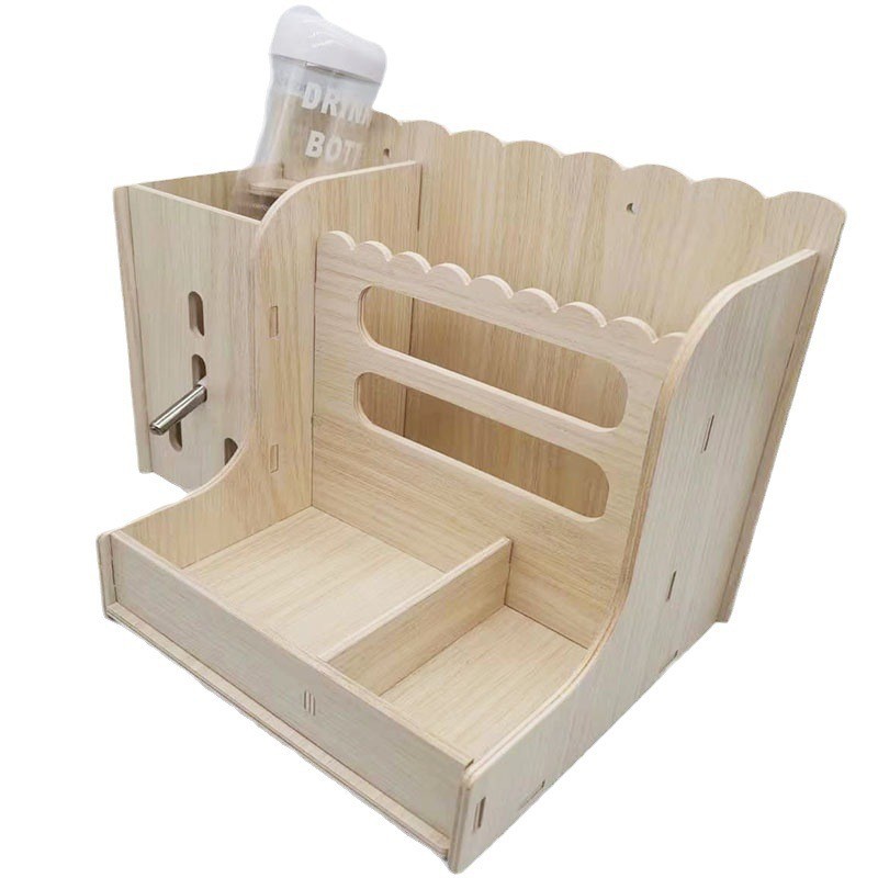 跨境悬挂式兔子草架荷兰猪龙猫喂食器兔子喂食喂水一体多功能草架