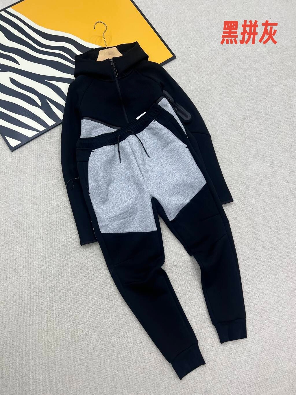 09 Bolsillo de goma a juego de color de punto para hombre, nuevos pantalones casuales transpirables, traje deportivo de entrenamiento de carrera 50