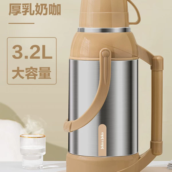 Glass liner stainless steel, 3200 ml