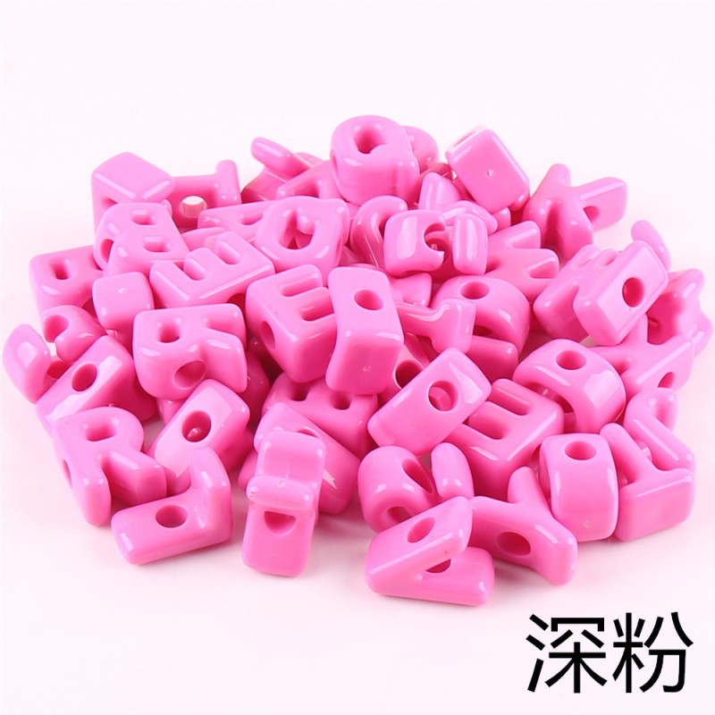 大穴レタービーズアクリル英語手作りビーズルースビーズ携帯電話チェーンペンダント diy 材料ジュエリーアクセサリー|undefined