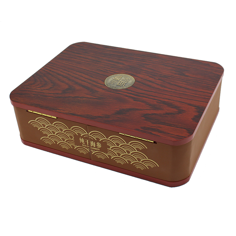 Caja de regalo de pepinos de mar Caja de embalaje de pepinos de mar 1 jin caja de madera seca de pepinos de mar Caja de regalo de pepinos de mar