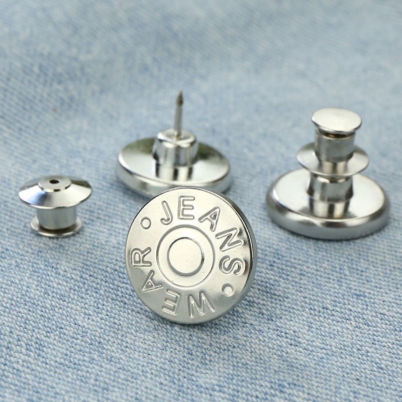 Adjustable Waist-Cinching Buttons for Jeans, Exquisite Buttons, Various Styles of Jeans Buttons, No-Punch Versatile Buttons