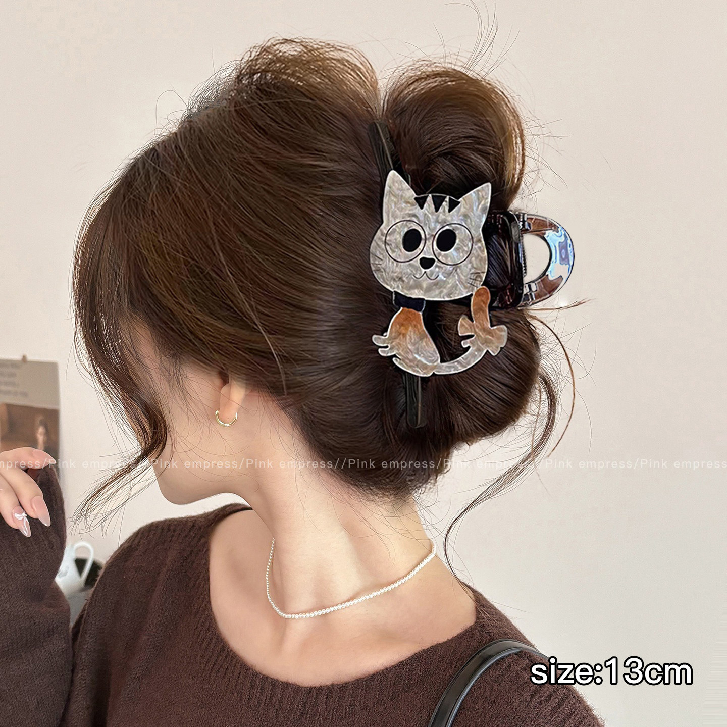 2026 nuevo clip de agarre de alto nivel lindo coreano cabeza trasera clip de cabello toque de cabello gran exquisito clip de tiburón clip de cabello image 120