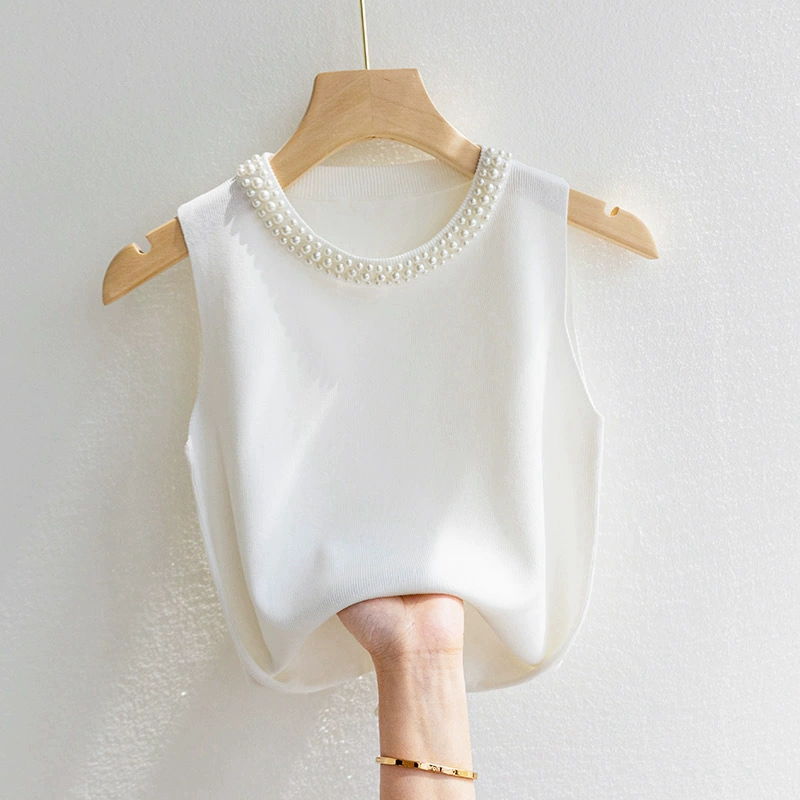 Камзол жилетка женская белая рубашка без рукавов весна и осень