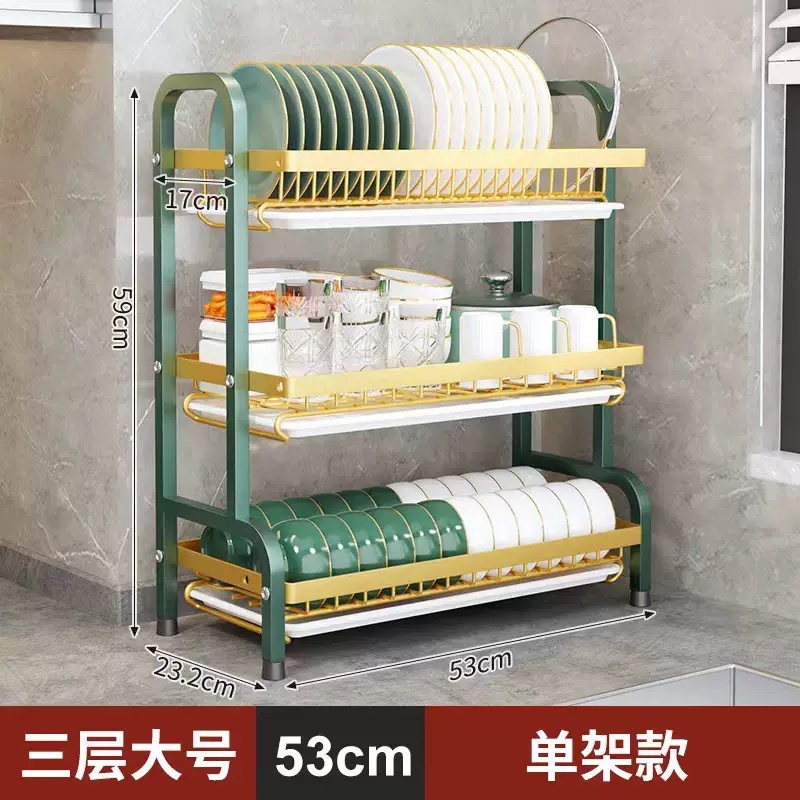 Estante de cocina estante de platos estante de almacenamiento de platos estante de drenaje estante de drenaje multifuncional palillos caja de almacenamiento armario para el hogar